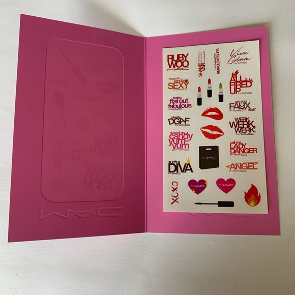 2/$20 Mac Cosmetics MacLOVESLips Phone Stickers. 10 Pack - Picture 9 of 10
